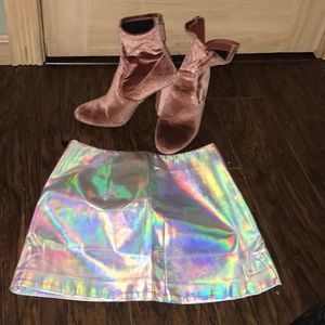BRAND NEW Rehab Metallic Mini Skirt
